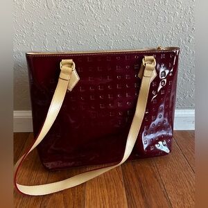 Arcadia ruby red tote bag